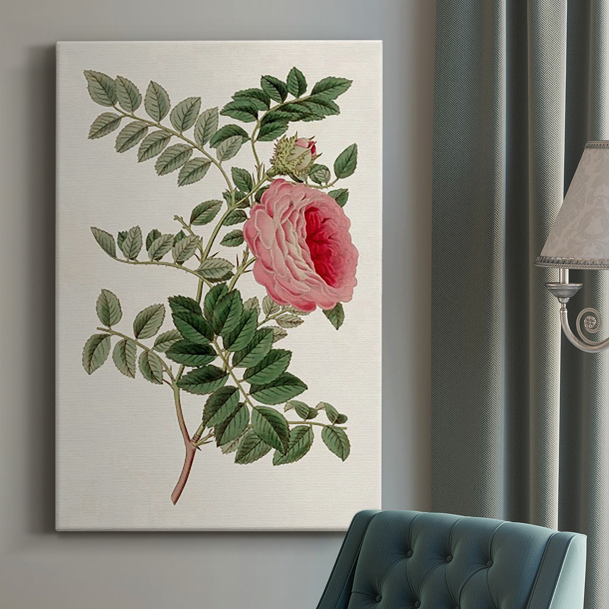 Pink Floral Mix I - Canvas Art Print