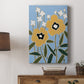 Woodblock Floral II - Canvas Art Print