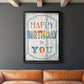 Happy Birthday to You - Modern Framed Canvas Print