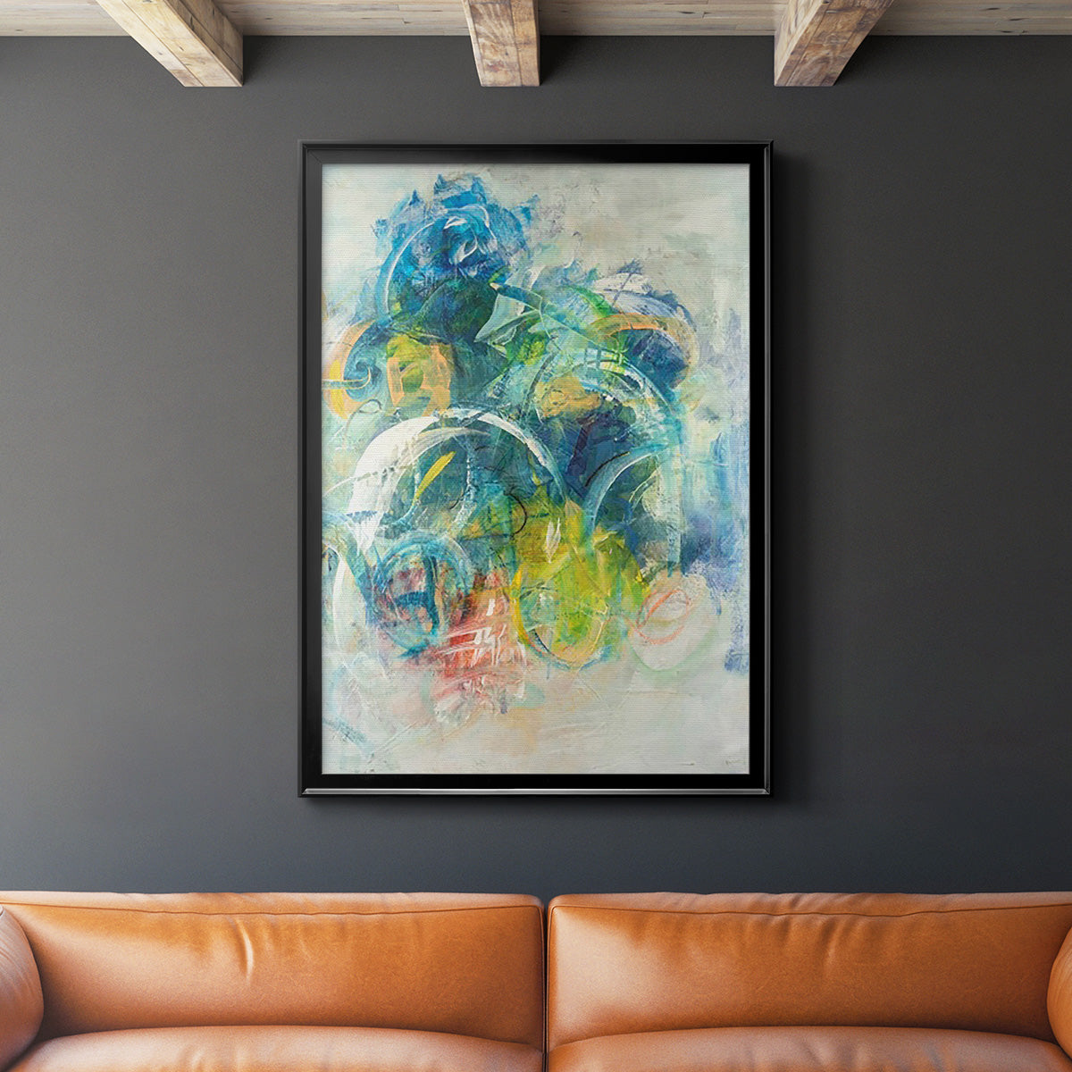 Silent Energy I - Modern Framed Canvas Print