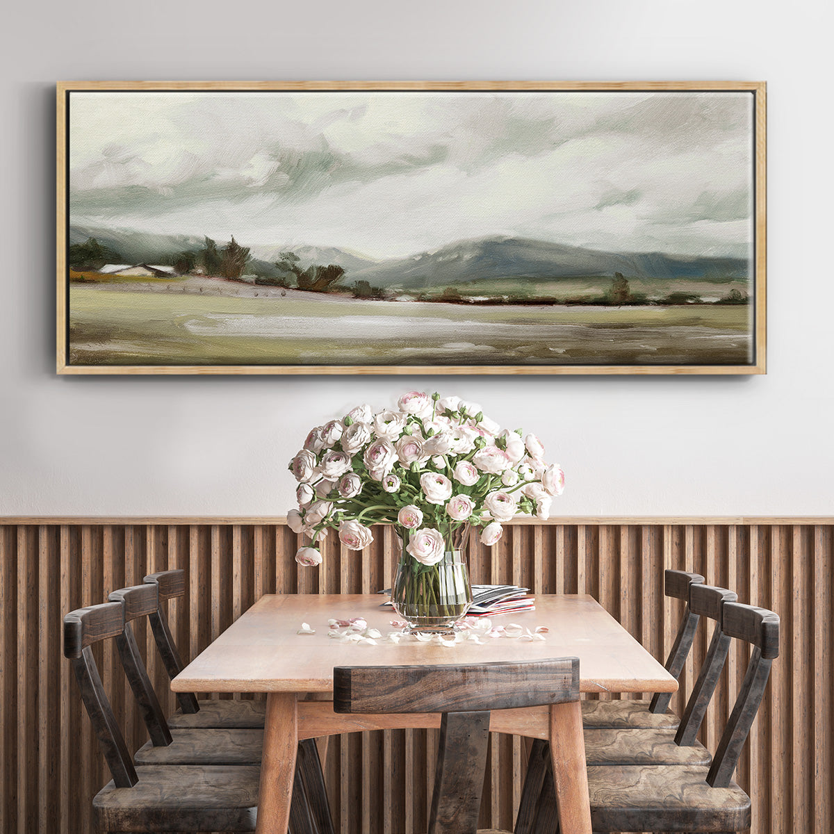 Big Sky Valley - Floater Framed Canvas Print