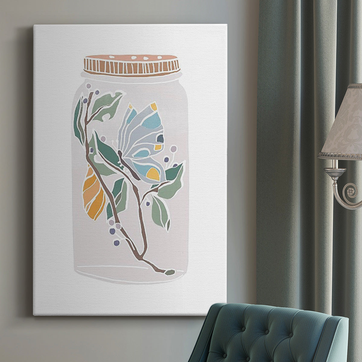 Nature Jar III Premium Gallery Wrapped Canvas - Ready to Hang