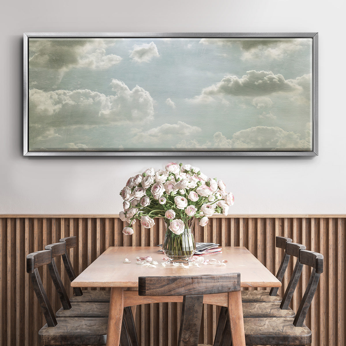 Sky Scrapers III - Floater Framed Canvas Print