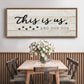This is Us and the Dog - Floater Framed Canvas Print
