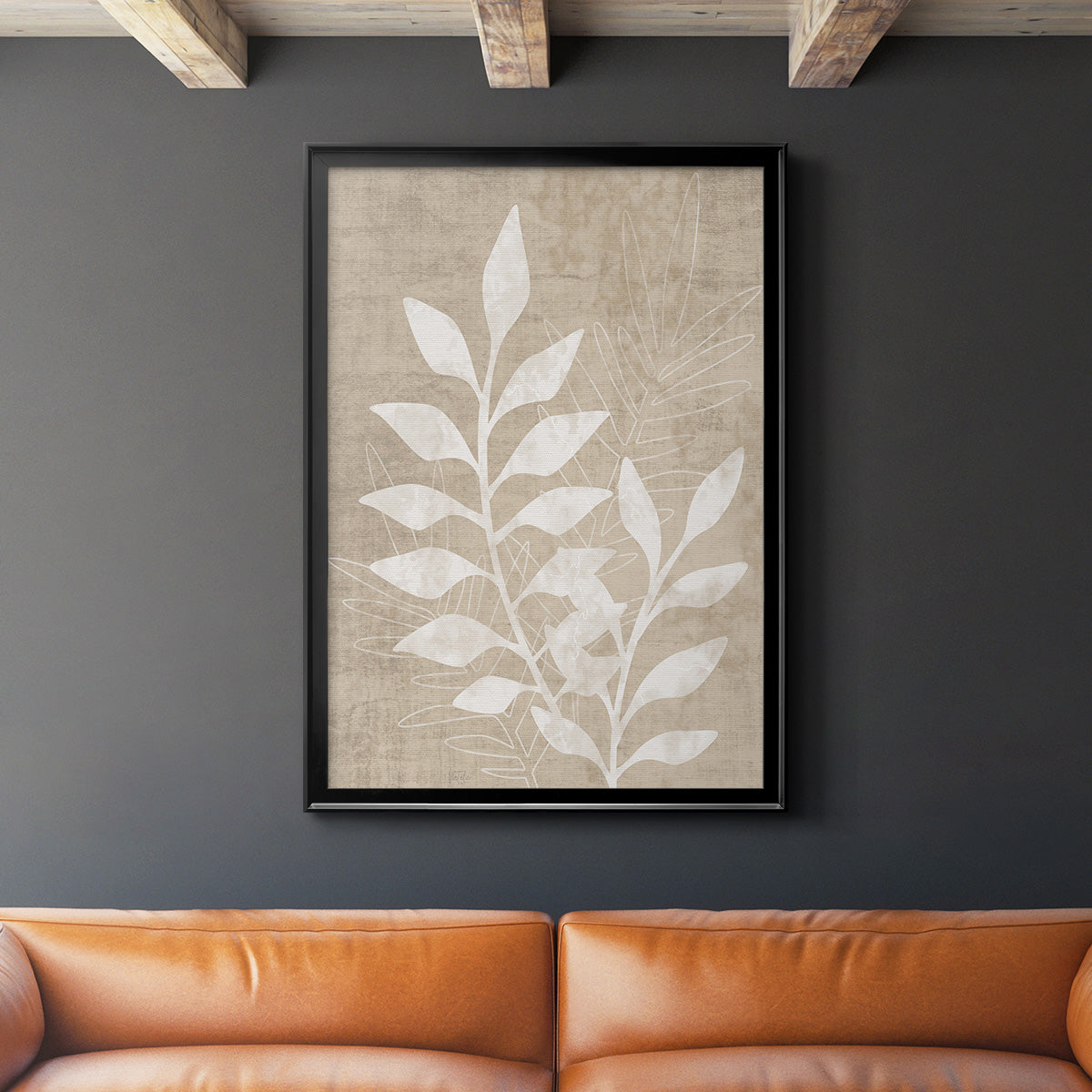 Foliage Retreat I - Modern Framed Canvas Print