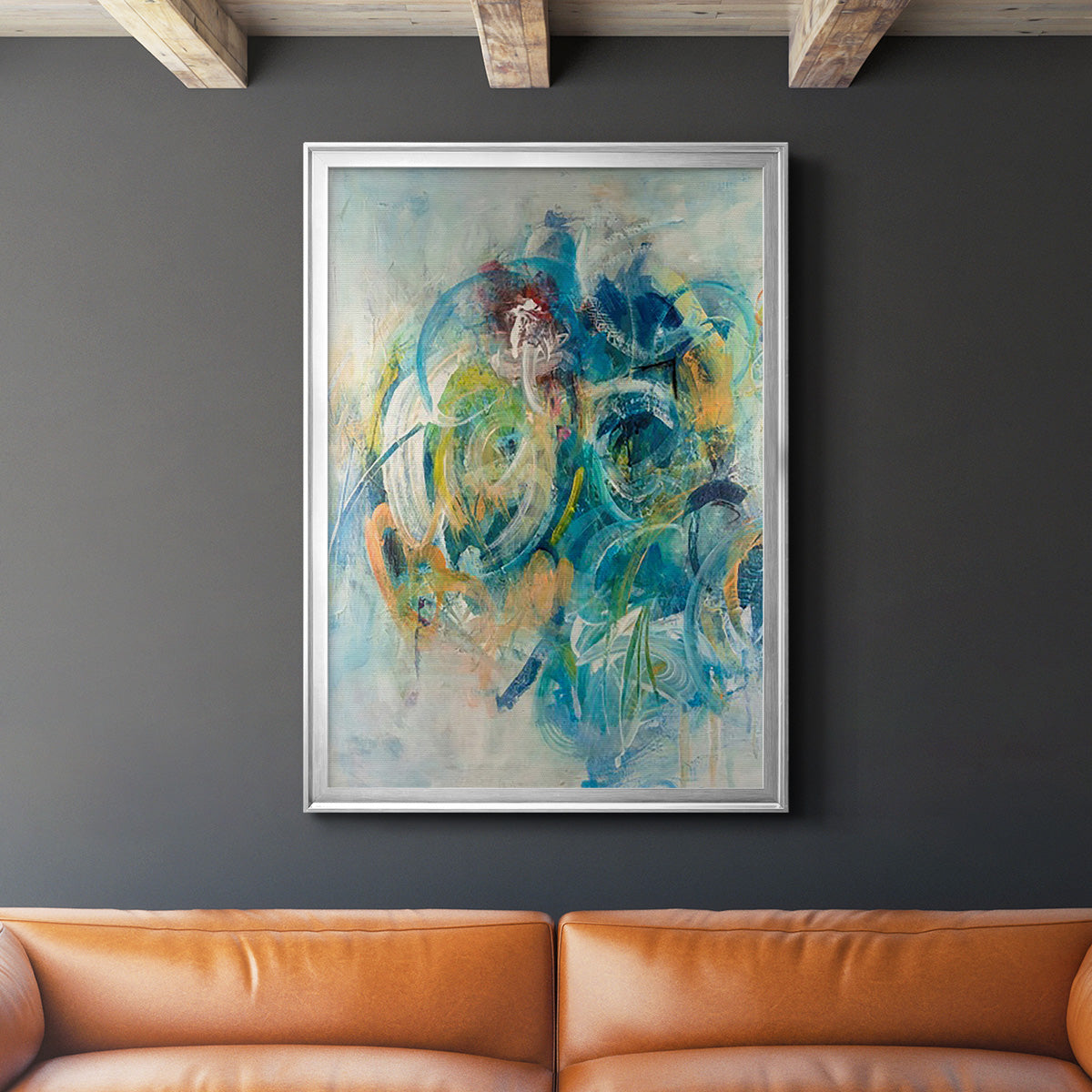 Silent Energy II - Modern Framed Canvas Print