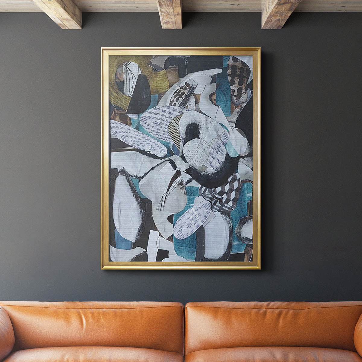 Hawaiian Beach Glass - Modern Framed Canvas Print