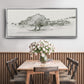 Scenic Scribble II - Floater Framed Canvas Print