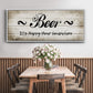 Beer Happy Hour - Floater Framed Canvas Print