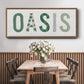 Oasis Cabana - Floater Framed Canvas Print