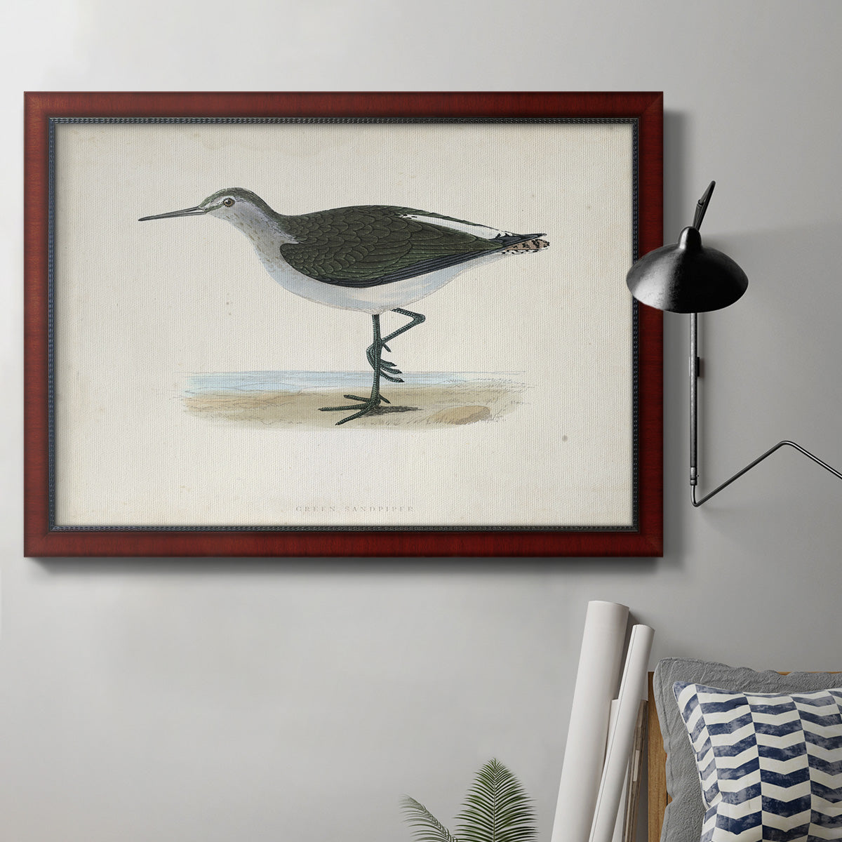 Morris Sandpipers VI Premium Framed Canvas- Ready to Hang