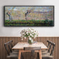 The Banks of the River Epte in Springtime, 1885 - Floater Framed Canvas Print