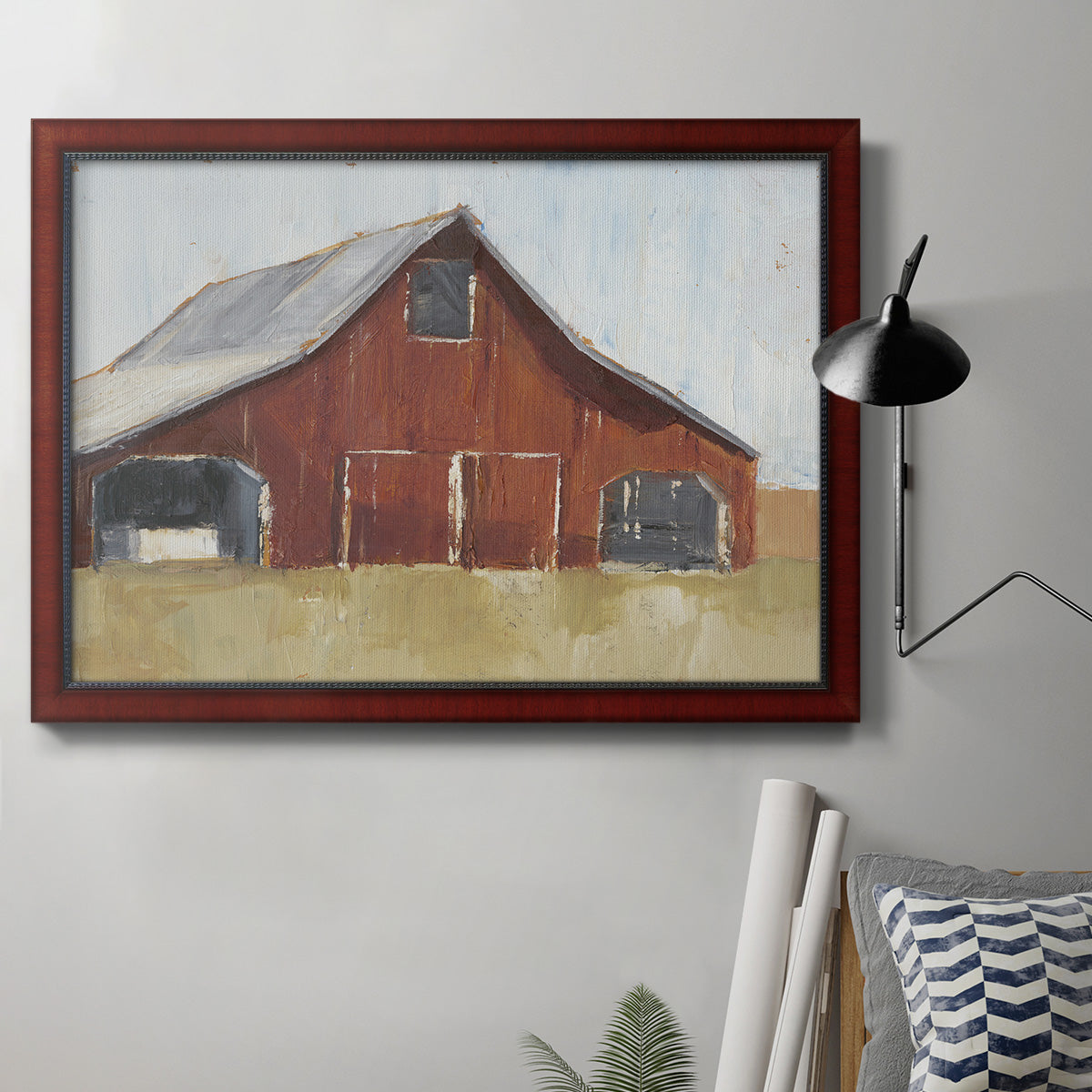 Rustic Red Barn I Premium Framed Canvas- Ready to Hang