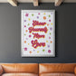 Show Yourself More Love - Modern Framed Canvas Print