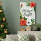 Christmas Flora Wreath Collection B - Gallery Wrapped Canvas