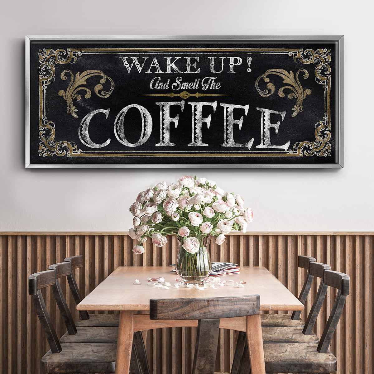 Wake Up! - Floater Framed Canvas Print