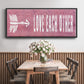 Love Each Other - Floater Framed Canvas Print