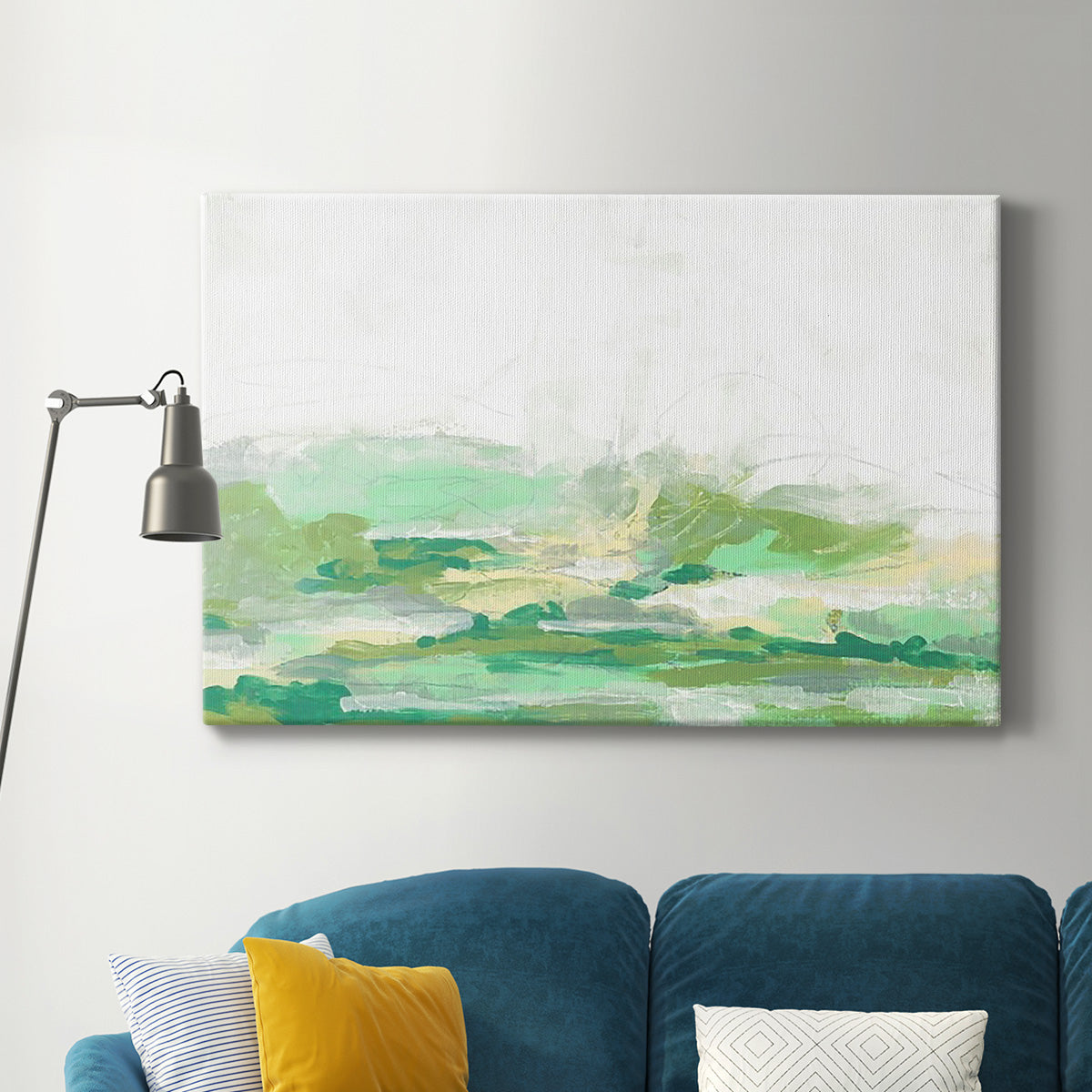 Green Mist Vista I Premium Gallery Wrapped Canvas - Ready to Hang