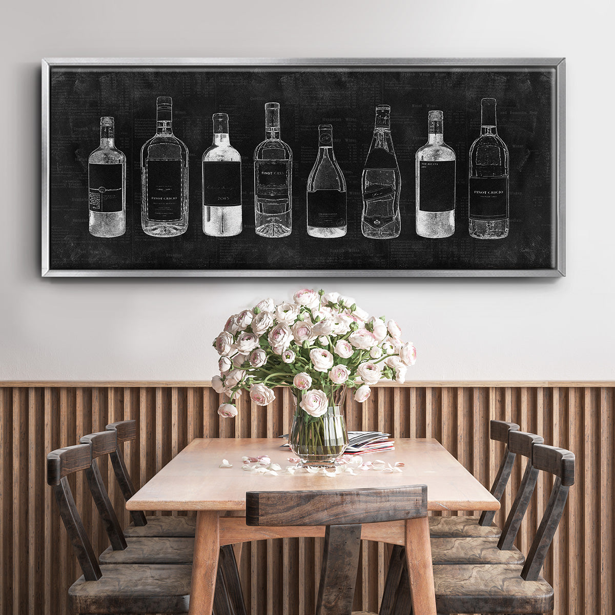 Wine Cellar - Floater Framed Canvas Print