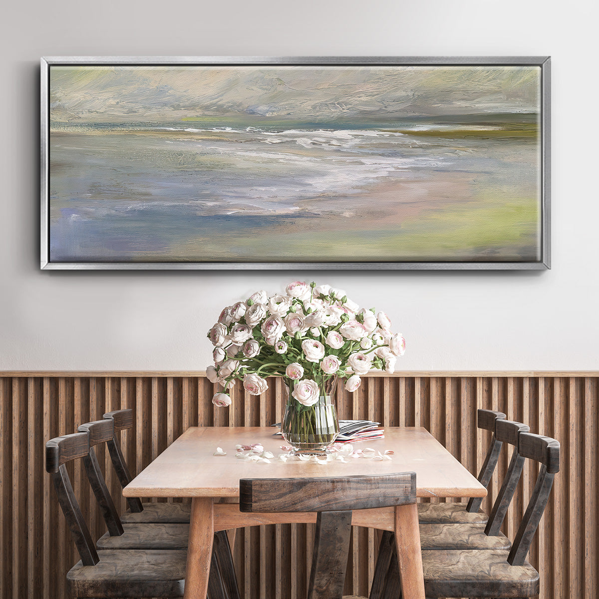 Beach Light II - Floater Framed Canvas Print