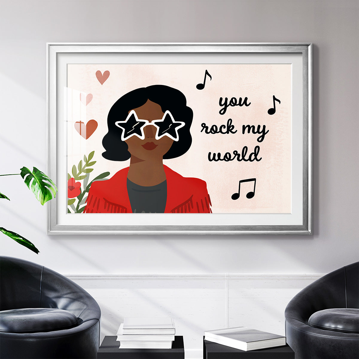 Darling Valentine Collection A - Modern Framed Art Print