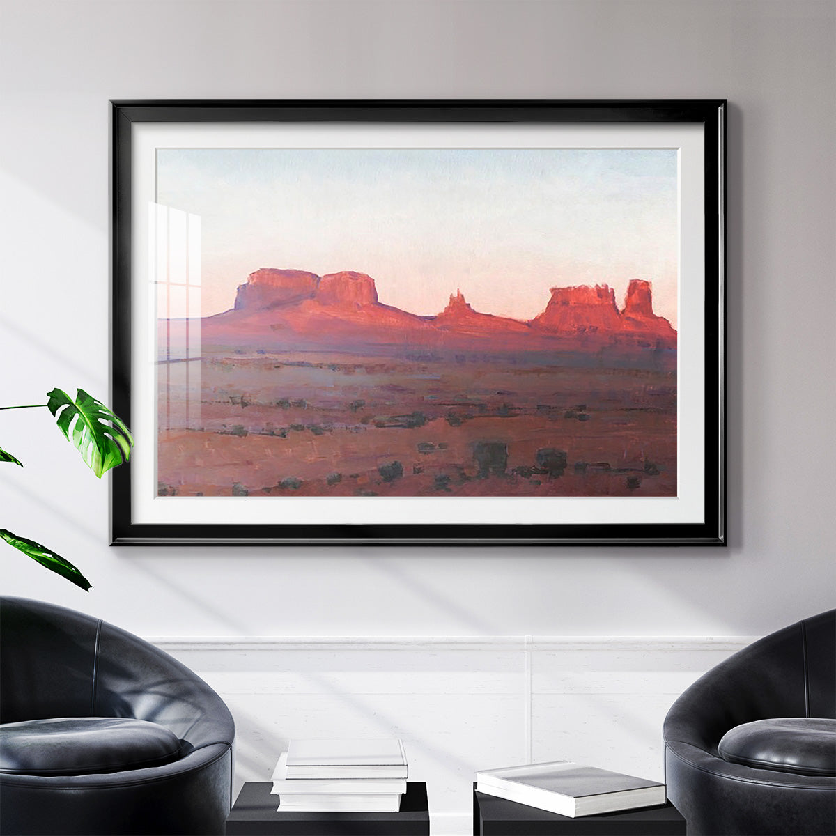 Red Rocks at Dusk II - Modern Framed Art Print