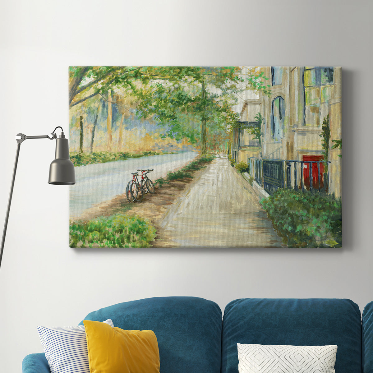 Sunny Side Of The Street Premium Gallery Wrapped Canvas - Ready to Hang