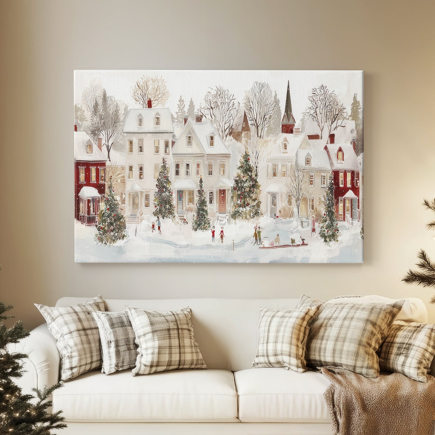 Frostlit Whisper of Midwinter - Canvas Art Print