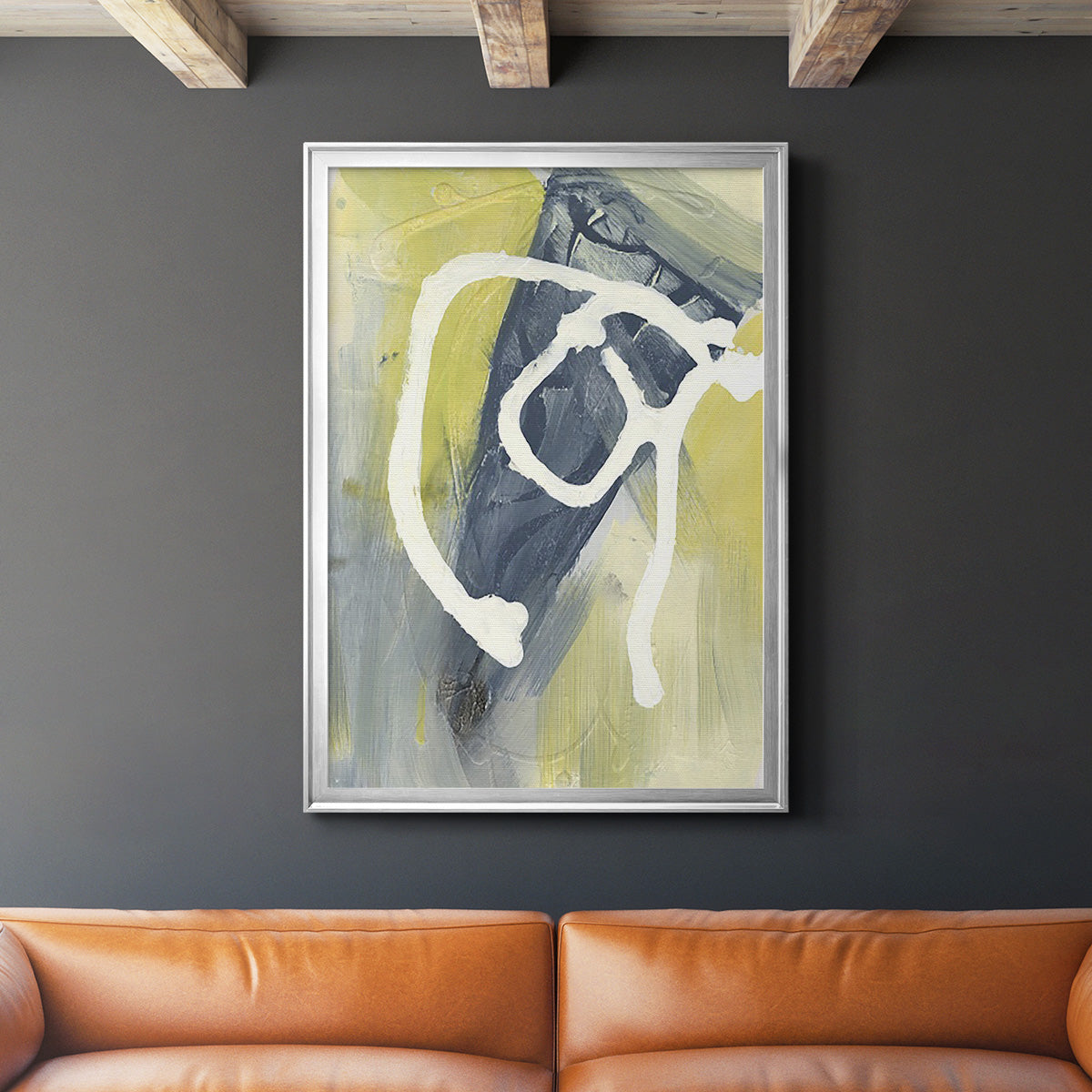 Delightful I - Modern Framed Canvas Print