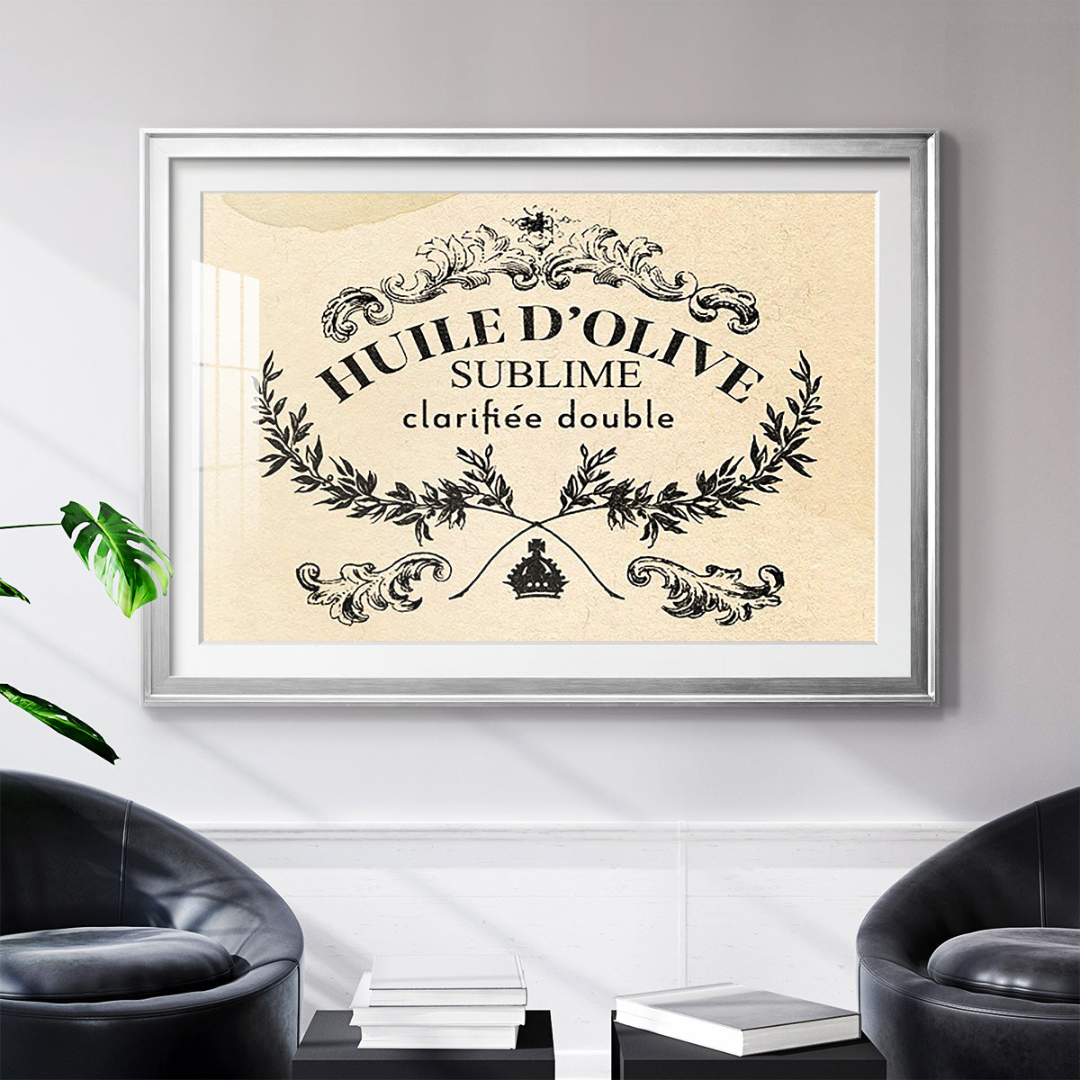 Antique French Label IV - Modern Framed Art Print