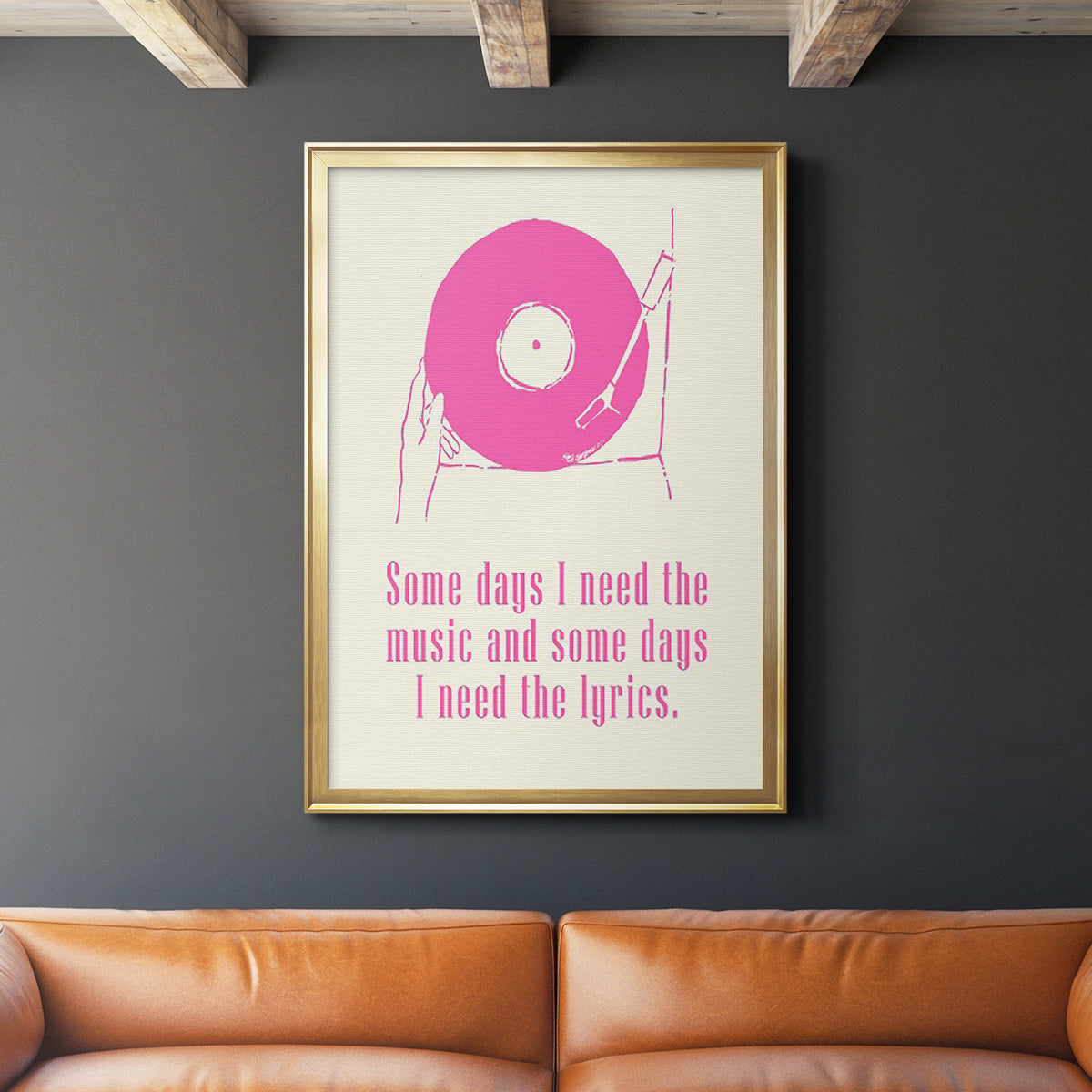 Sweet Melody II - Modern Framed Canvas Print