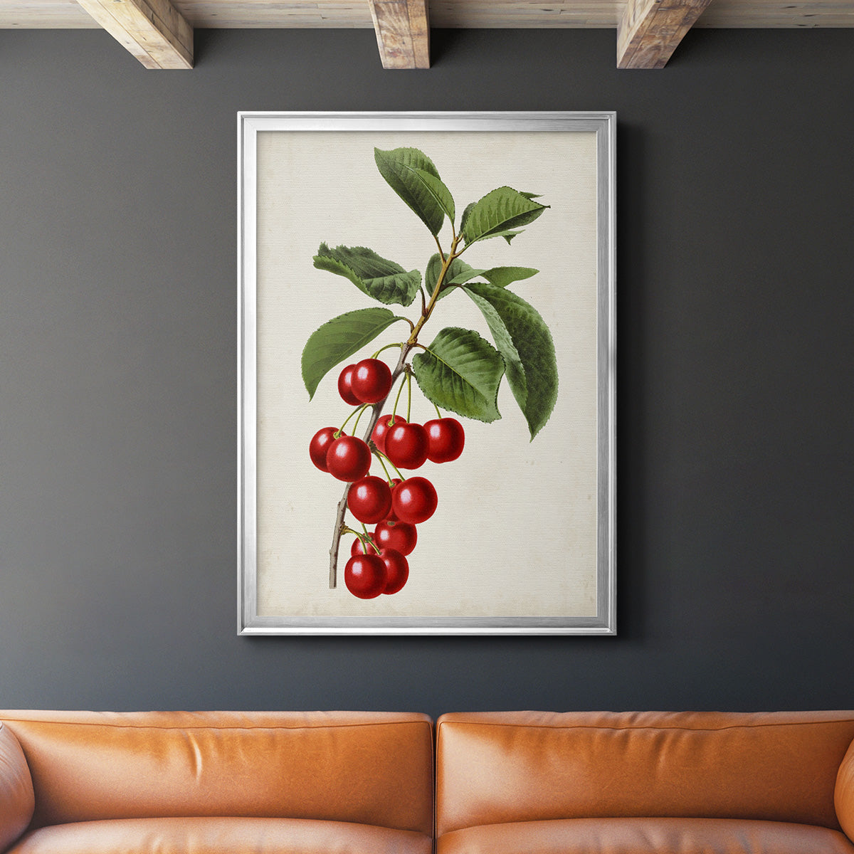 Antique Fruit II - Modern Framed Canvas Print