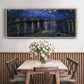 Starry Night Over the Rhone - Floater Framed Canvas Print