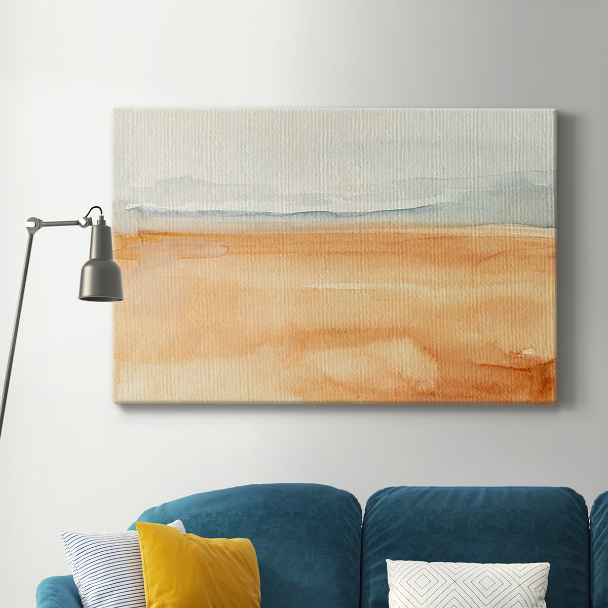 Ash Blue Horizon I Premium Gallery Wrapped Canvas - Ready to Hang