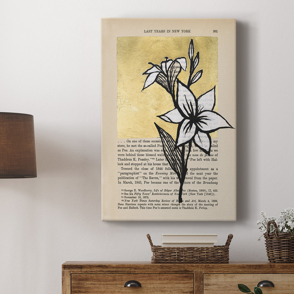 Floral Diary I - Canvas Art Print