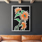 Pop Flowers III - Modern Framed Canvas Print