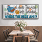 The Road Less - Floater Framed Canvas Print