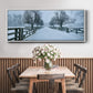 Snowy Road II - Floater Framed Canvas Print