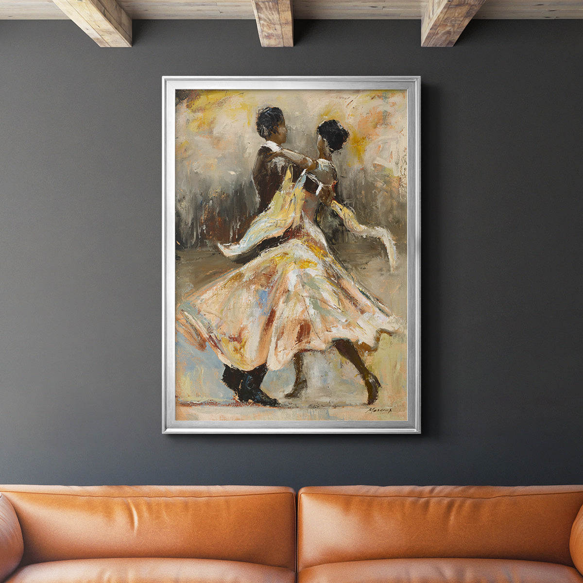 Night Out - Modern Framed Canvas Print