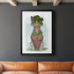 Rabbit Carrot Hat - Modern Framed Canvas Print