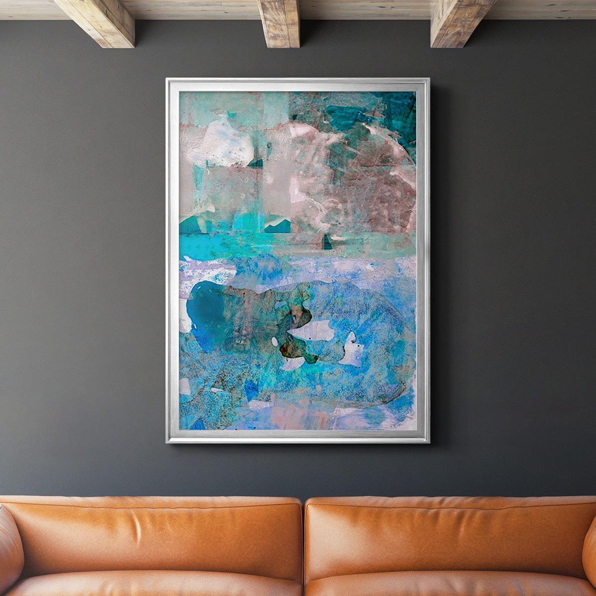 Impasto IV - Modern Framed Canvas Print