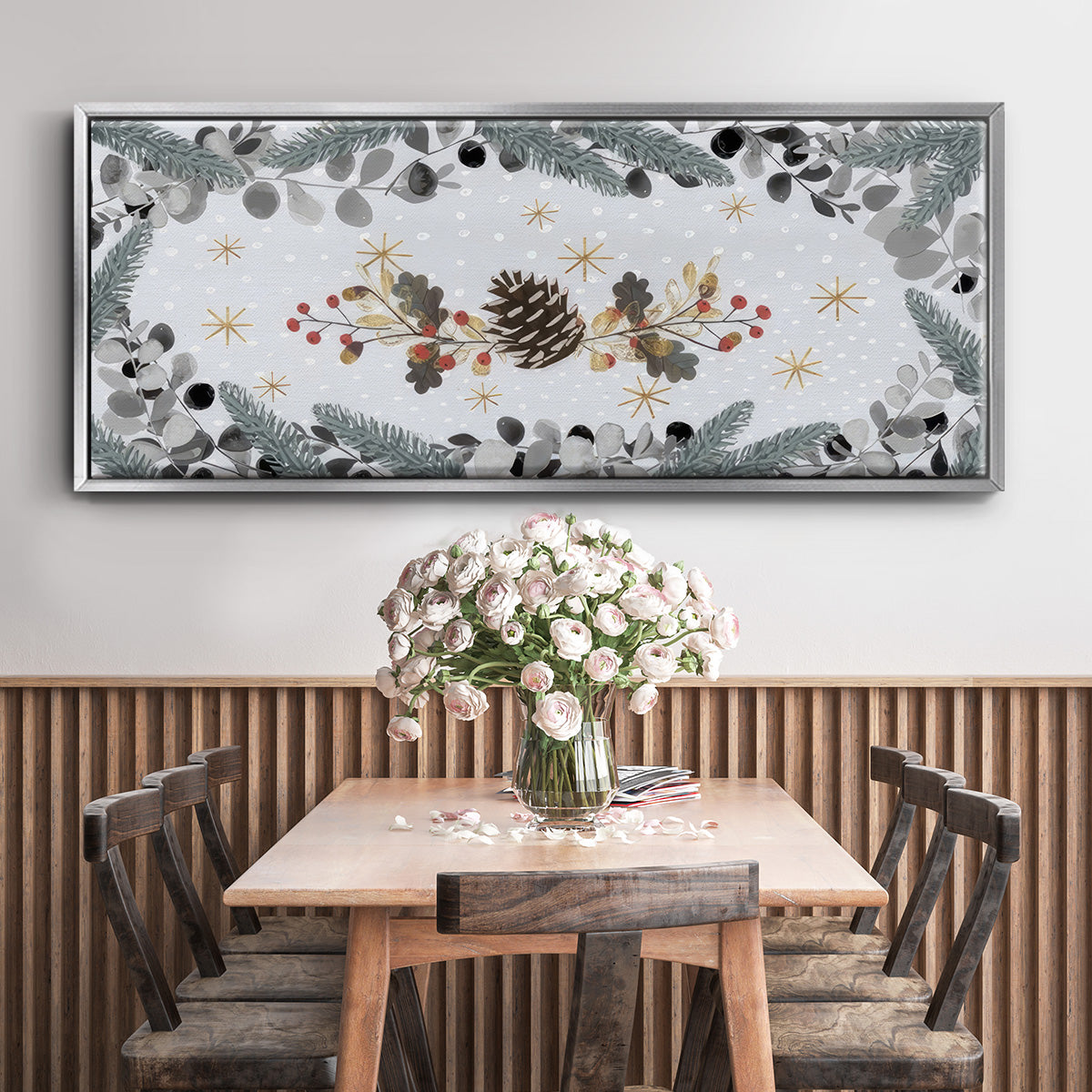 Cozy Christmas Collection D - Floater Framed Canvas Print