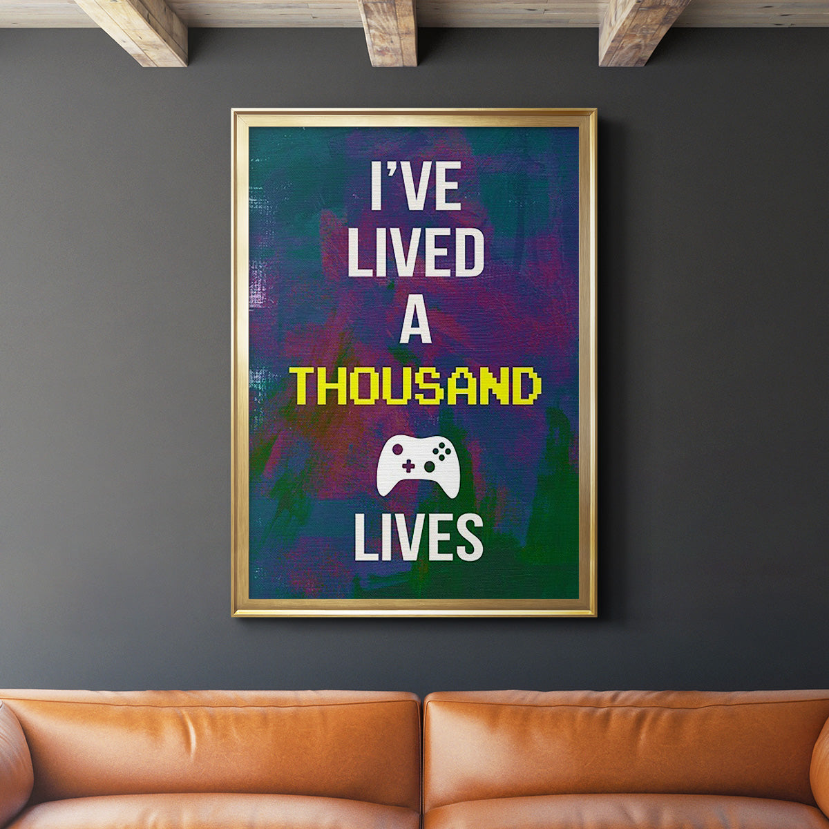 Gamer at Play I - Modern Framed Canvas Print