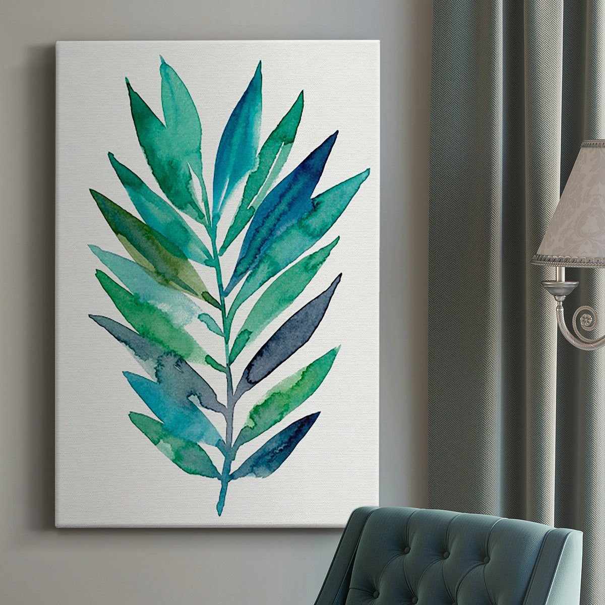 Palm Frond Flow II - Canvas Art Print