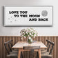 To the Moon and Back - Floater Framed Canvas Print