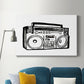 Boombox Sketch Premium Gallery Wrapped Canvas - Ready to Hang