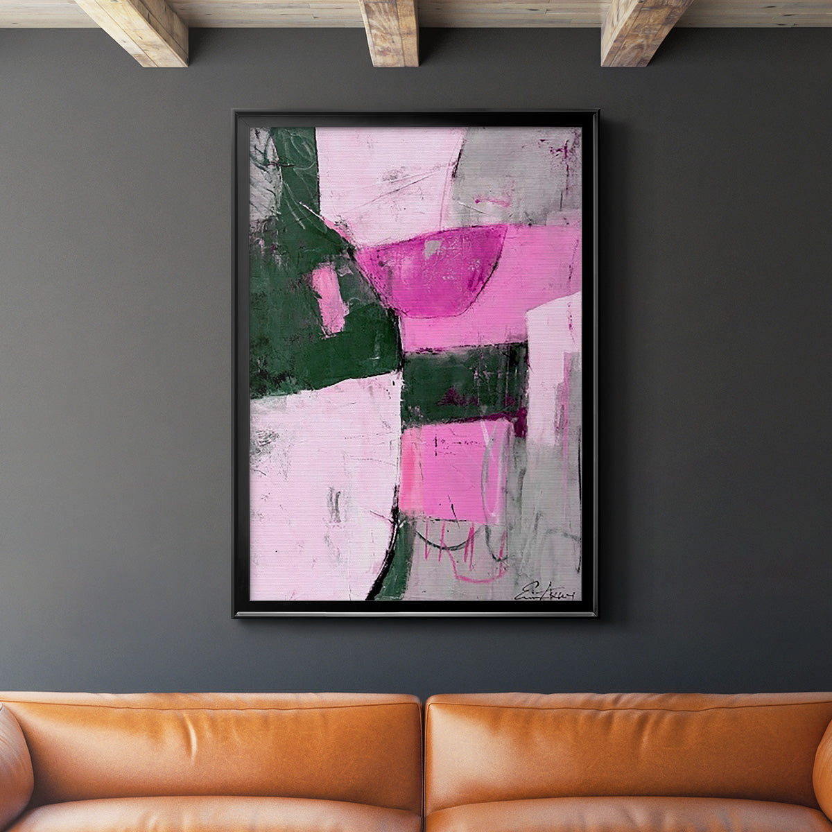 Party Mixer I - Modern Framed Canvas Print