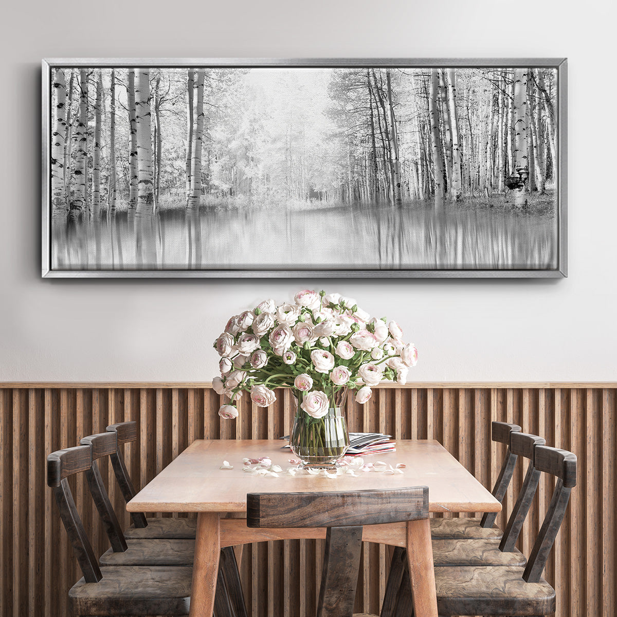 Aspen Reflection - Floater Framed Canvas Print