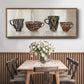 Coffee Skins I - Floater Framed Canvas Print