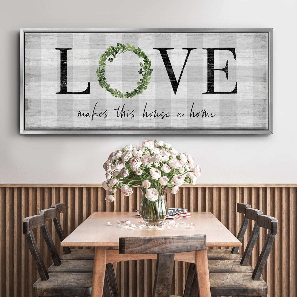 Makes This House A Home - Floater Framed Canvas Print
